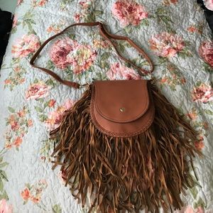 NWOT Frilly Satchel Purse