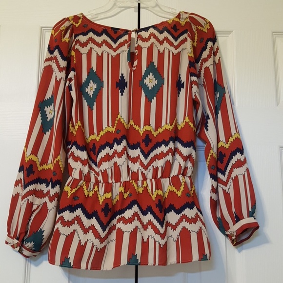 Alythea long sleeve aztec print top - Picture 2 of 3