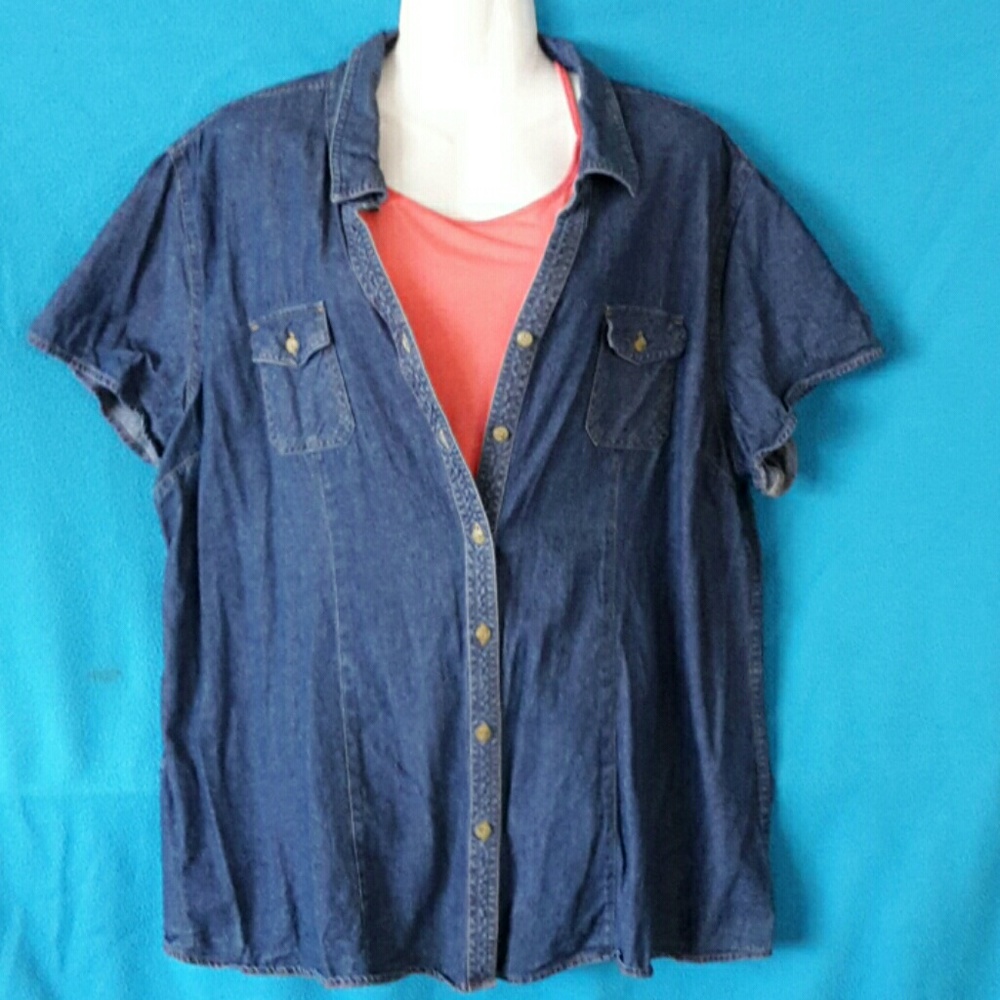Bit & Bridle Button Up Jean Top