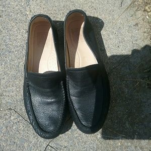 Frye Men's  black soft leather driving mocs