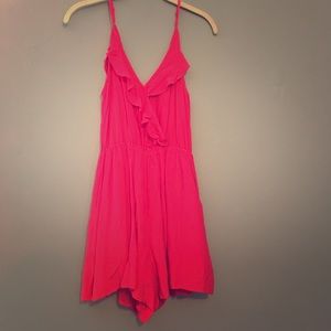 Fuchsia pink romper NWT