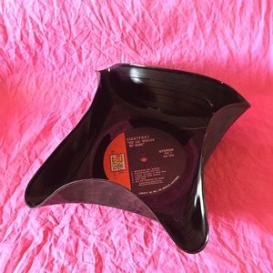 Vinyl record bowl