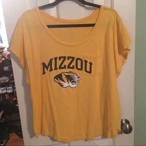 Mizzou off the shoulder tee