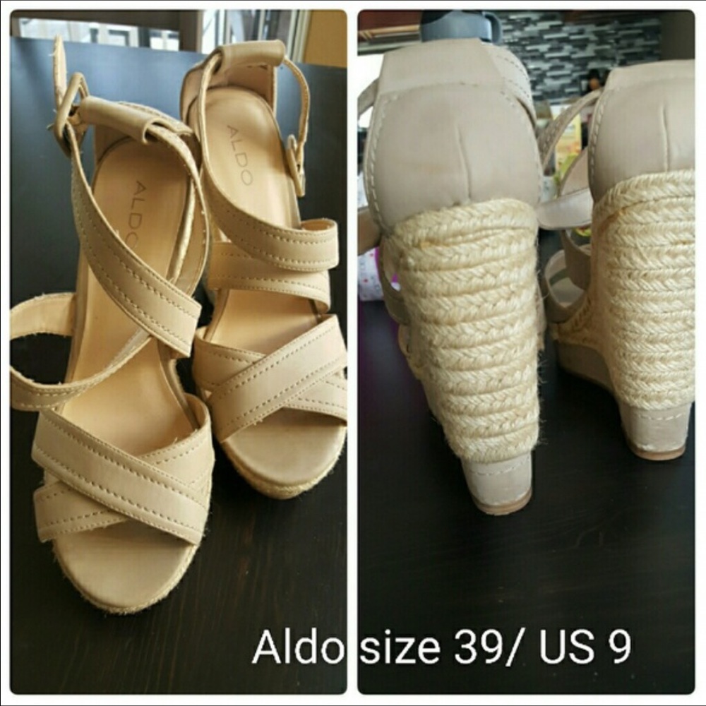 Aldo Espadrilles Wedges Size 9