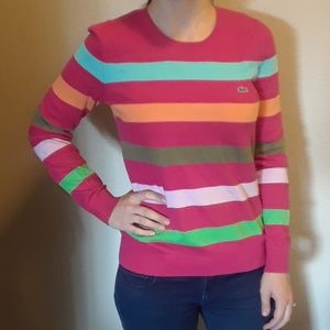 Pink women's Lacoste sweater