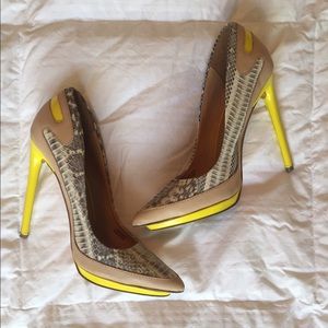 Snake skin heels