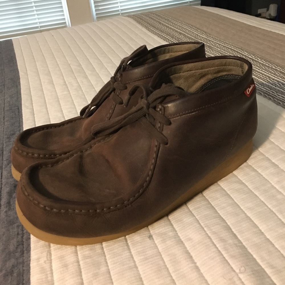 Clarks wallabees brown