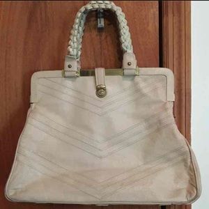Authentic Marc Jacobs Chevron Frame Satchel -Ivory