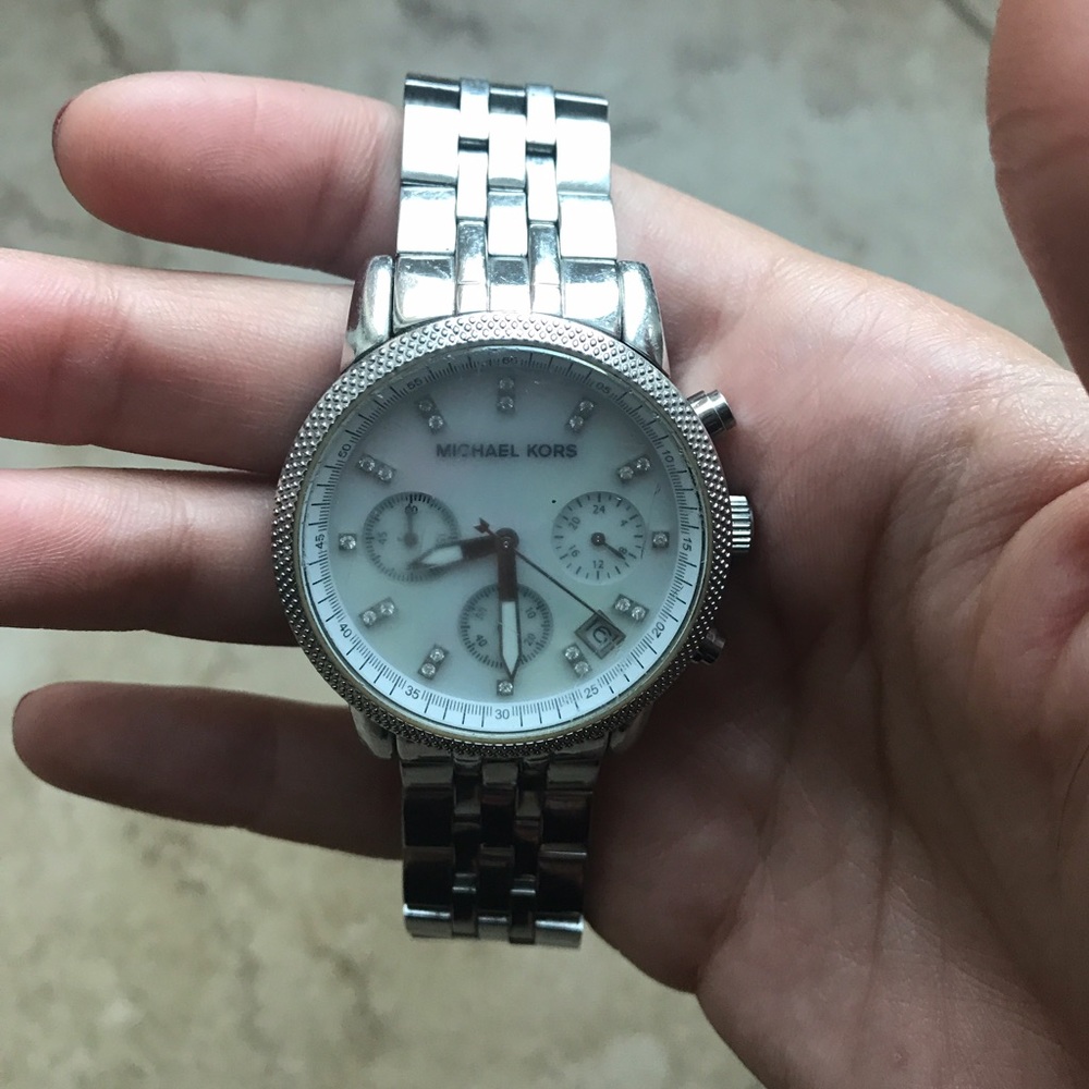 Silver Michael Kors watch