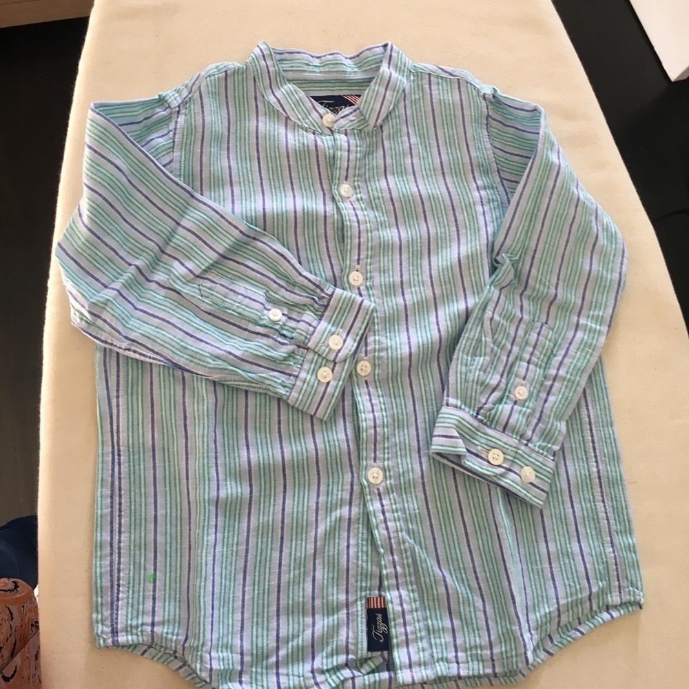 Striped linen shirt