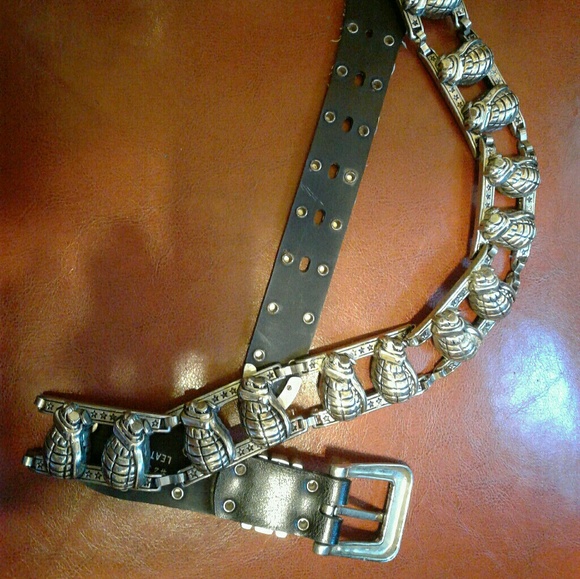 1990 100% XL Grenade Leather Belt