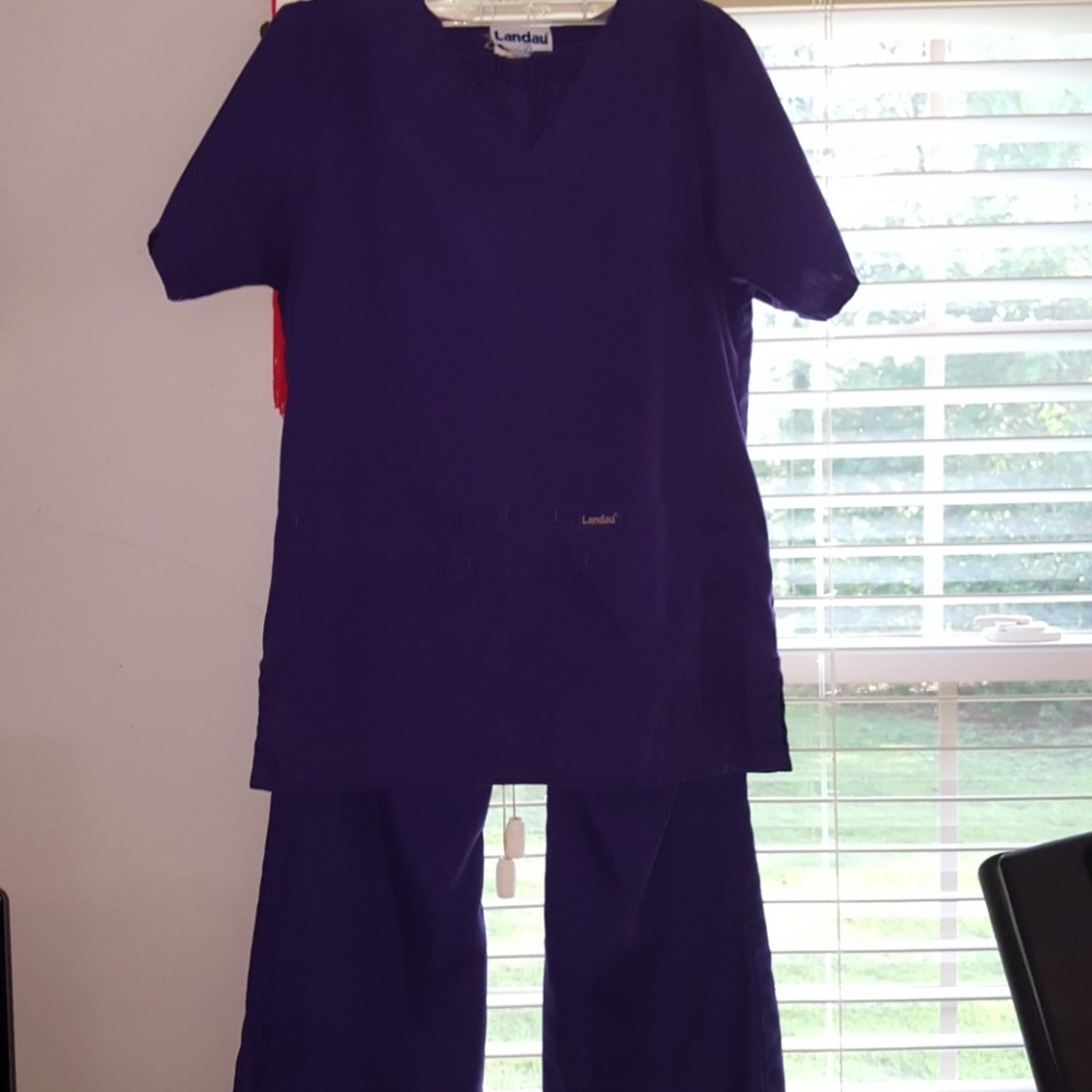 Purple Landau scrub set