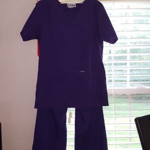 Purple Landau scrub set