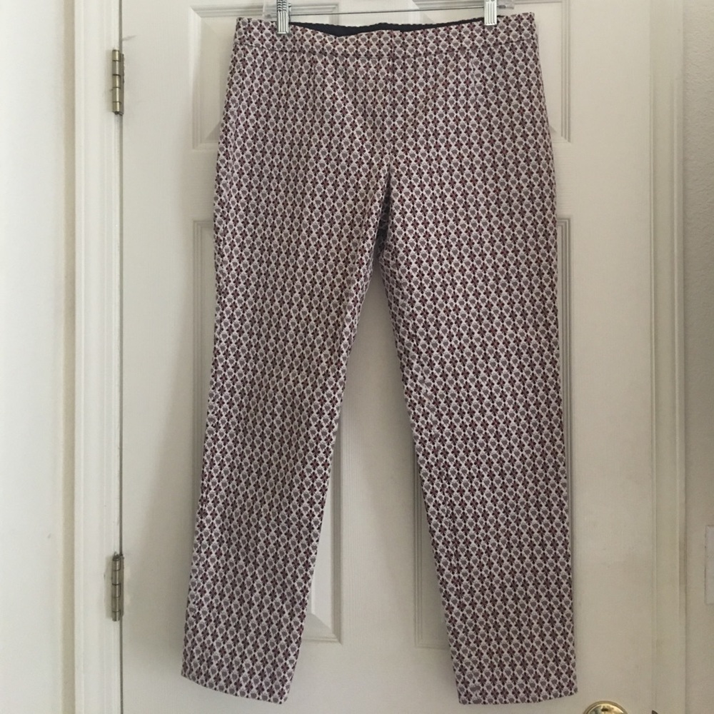 Cropped Tory Burch Jacquard pants