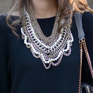 Baublebar Pearl Bib Necklace