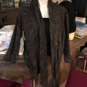 Alberto Makali cardigan w/lace & sequins in mauve