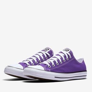 Purple Converse sneakers