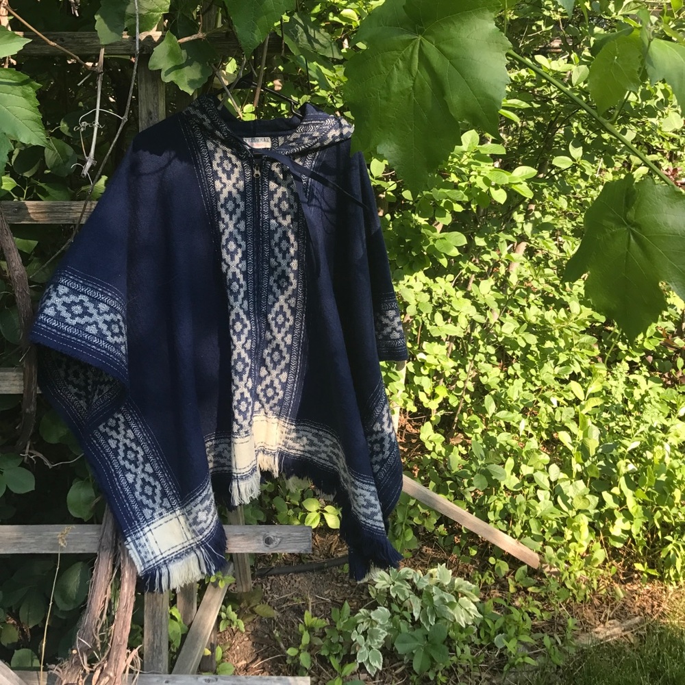 Blue Poncho