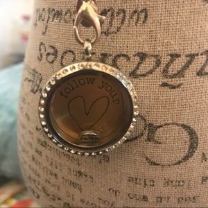 Origami Owl Large Silver Hinged Locket