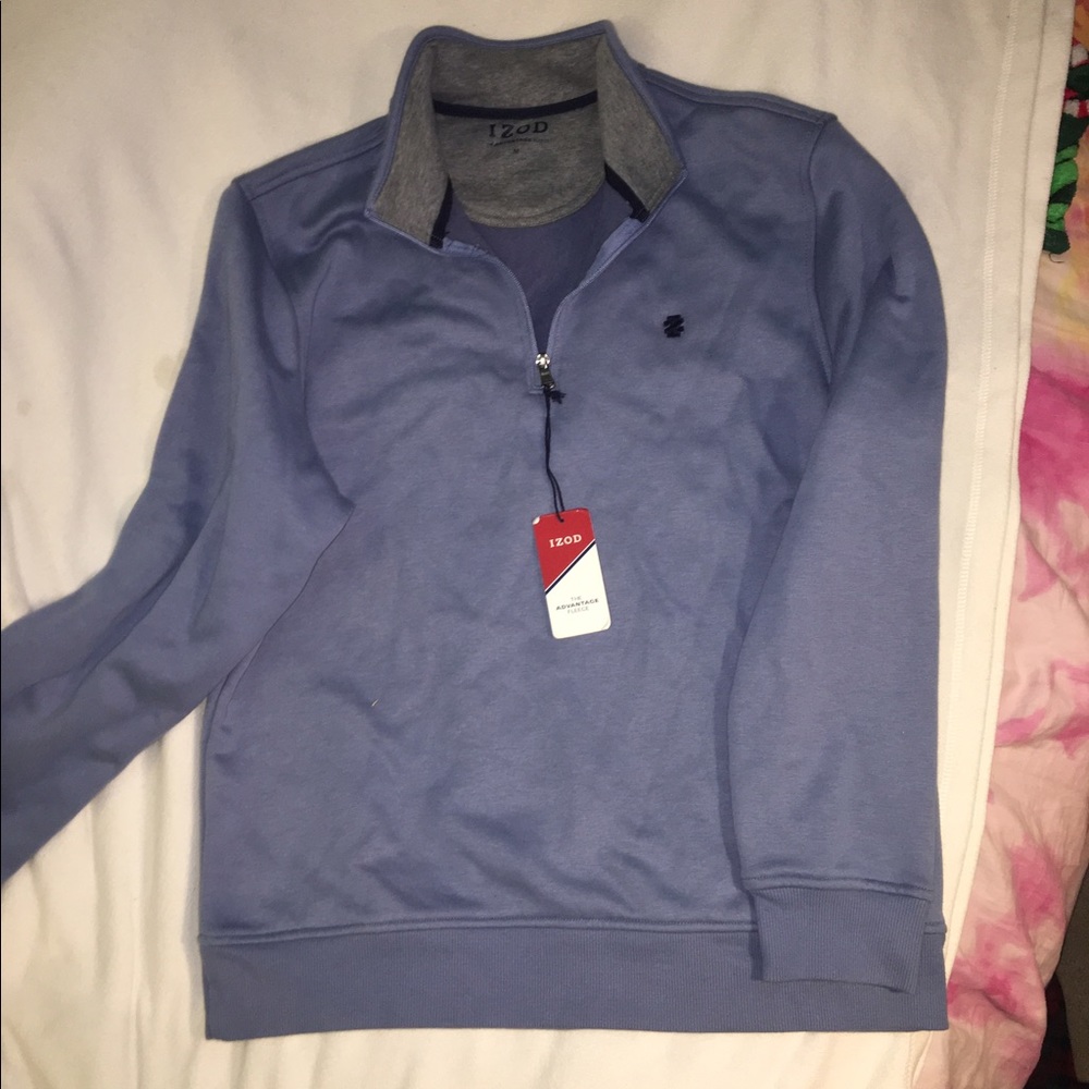 Izod Blue Fleece Sweater
