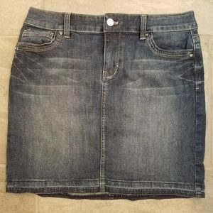White House Black Market Stetch Denim Skirt