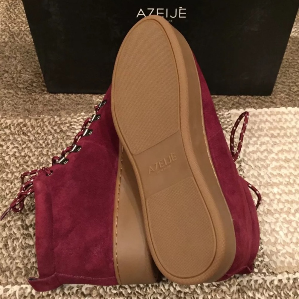 Atelje 71 eden mid top waxy suede platform sneaker - Picture 7 of 8