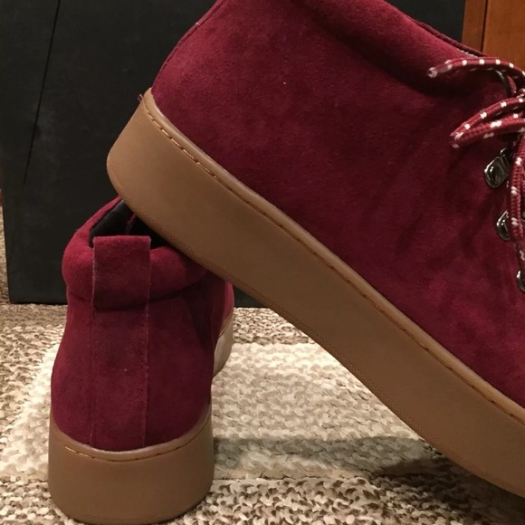 Atelje 71 eden mid top waxy suede platform sneaker - Picture 4 of 8