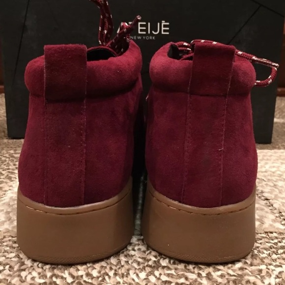 Atelje 71 eden mid top waxy suede platform sneaker - Picture 5 of 8