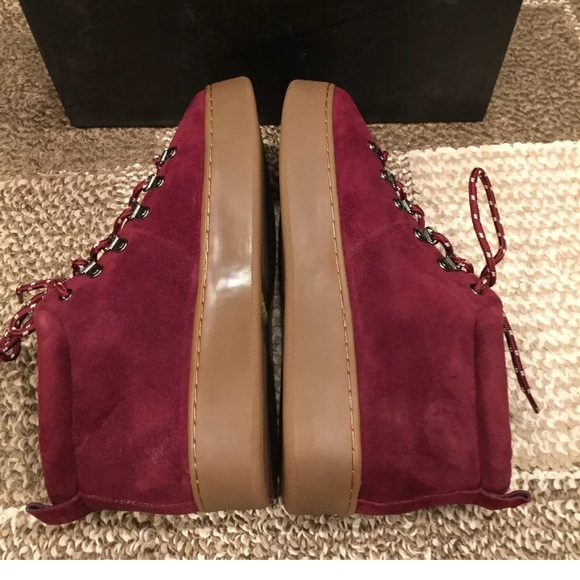 Atelje 71 eden mid top waxy suede platform sneaker - Picture 6 of 8