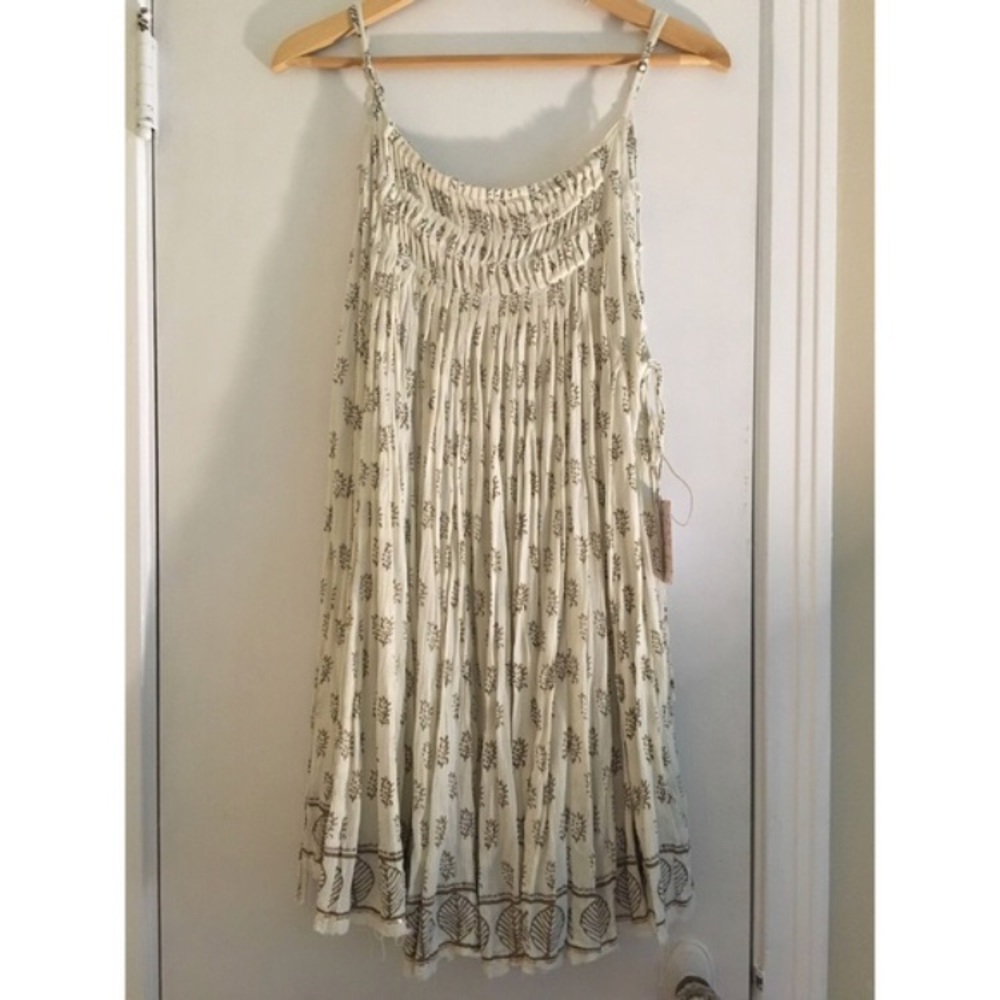 Free people one imperial palm pin tuck dress