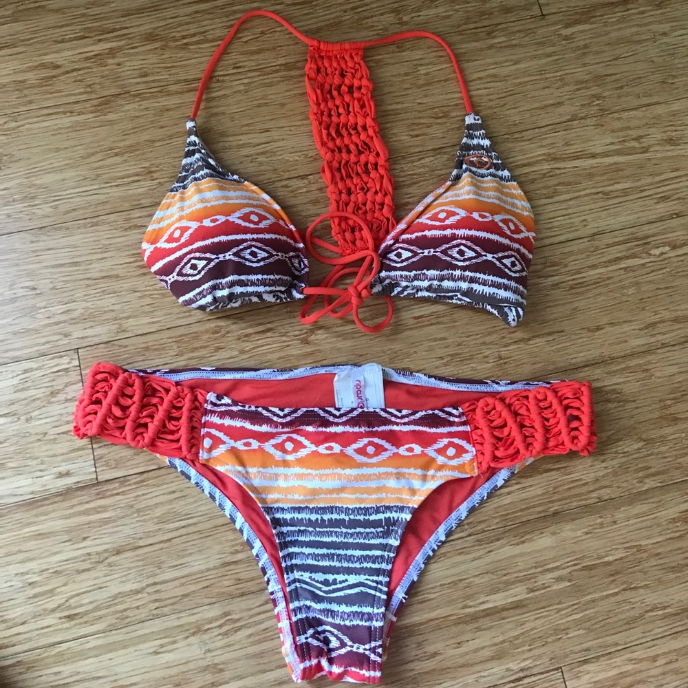 Rip curl orange bikini!