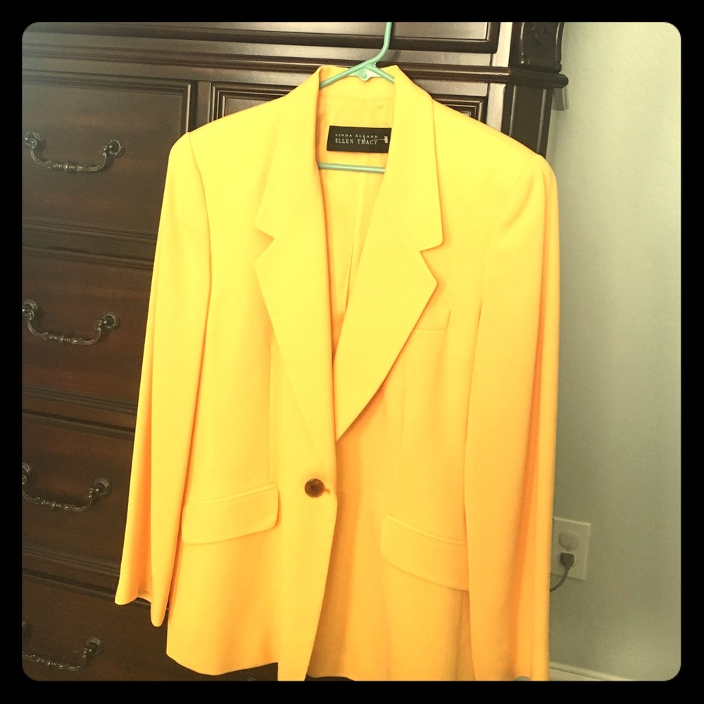 Canary Yellow Suit Jacket