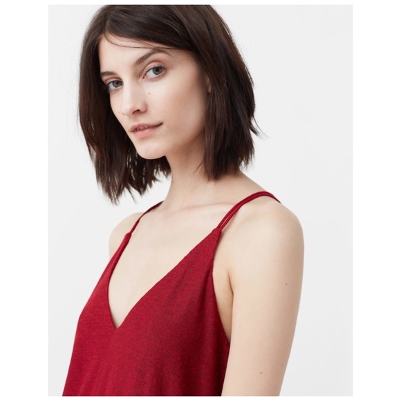 Mango Dresses Mango Double Layer Red Petalo Dress Poshmark