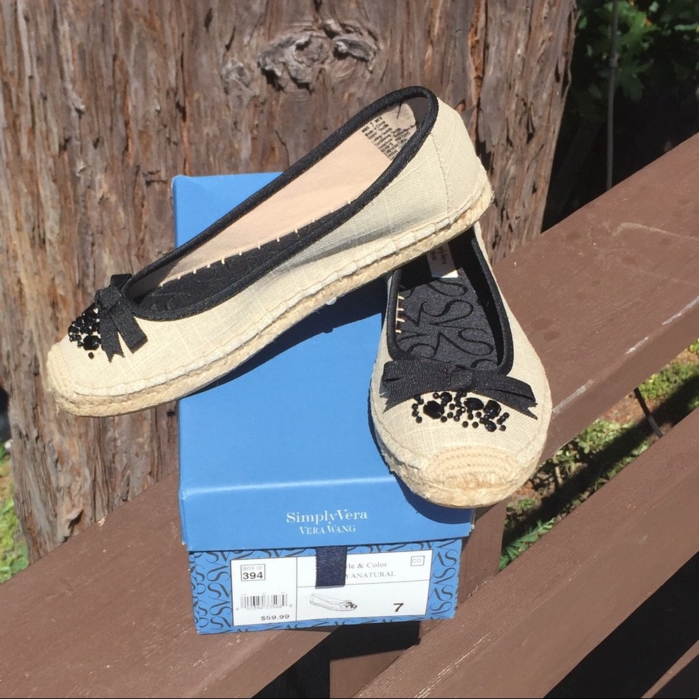 Vera Wang Espadrille Flats - CLOSET CLEAR OUT