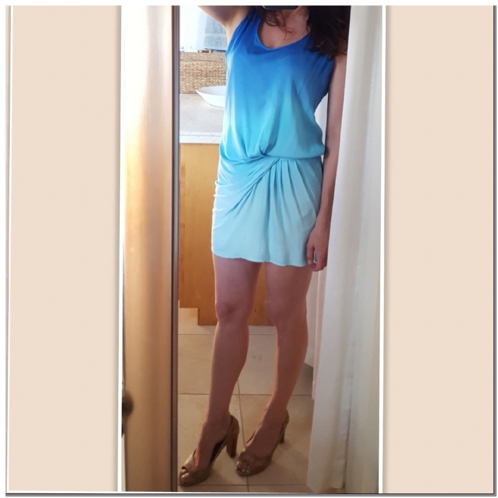 Young Fabulous & Broke Tinsley Blue Ombre Dress XS