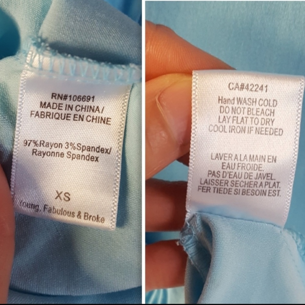 Young Fabulous & Broke Tinsley Blue Ombre Dress XS - Picture 5 of 8