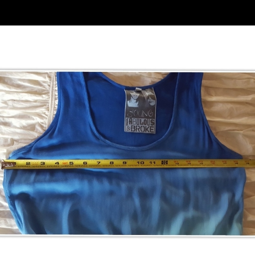 Young Fabulous & Broke Tinsley Blue Ombre Dress XS - Picture 6 of 8