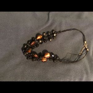 Black and Brown Bead Necklace