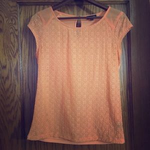 The Limited cotton eyelet cap sleeve shirt