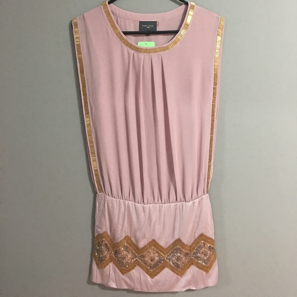 Sexy Rose Blush Sequin Dress