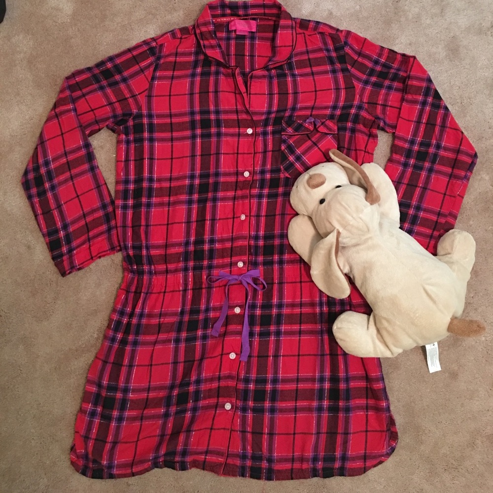 VS Plaid Sleep Shirt