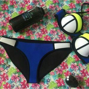 BRAND NEW TRIANGL Blue and Yellow Bikini