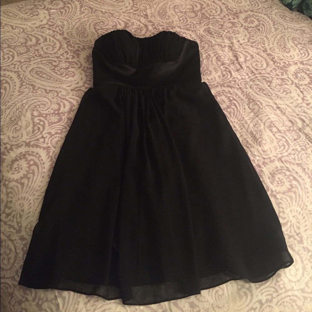 Donna Morgan black strapless dress