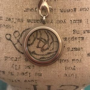 Origami Owl Large Silver Locket Base