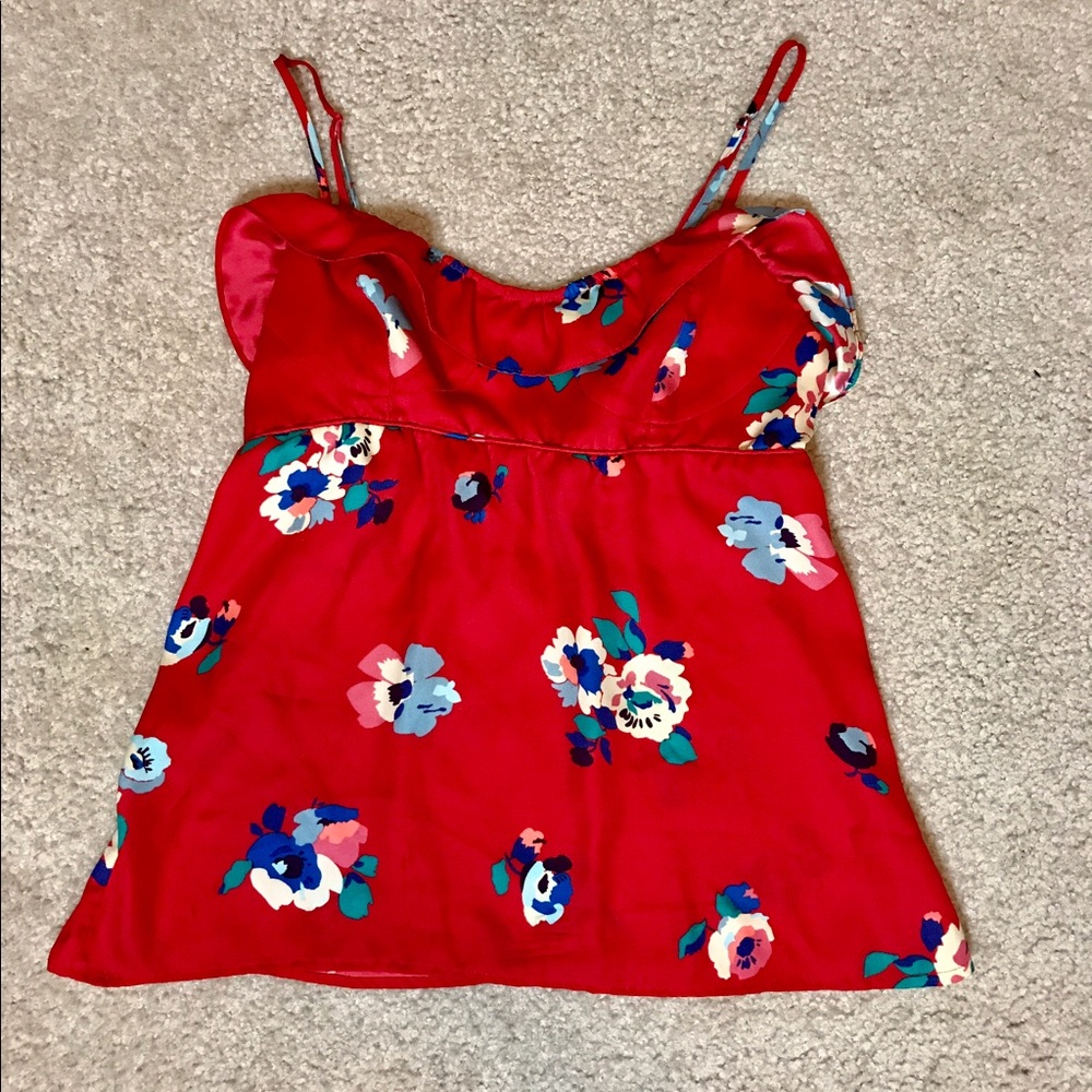 Hollister Floral Tank - Size Medium