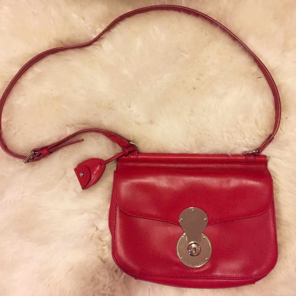 Ralph Lauren Collection Red Crossbody Bag