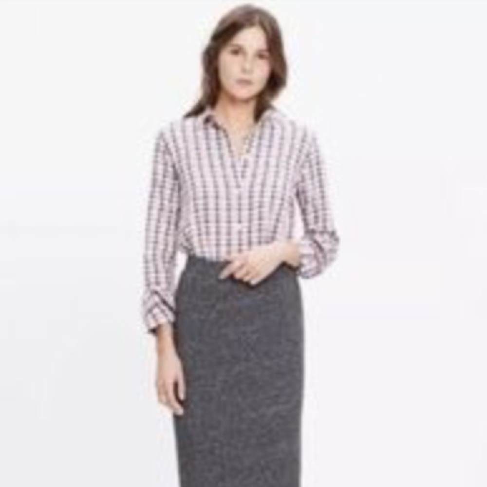 LOFT Stretchy Wrap Midi Pencil Skirt