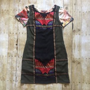 Anthropologie Fanned Vignette Dress by Ranna Gill