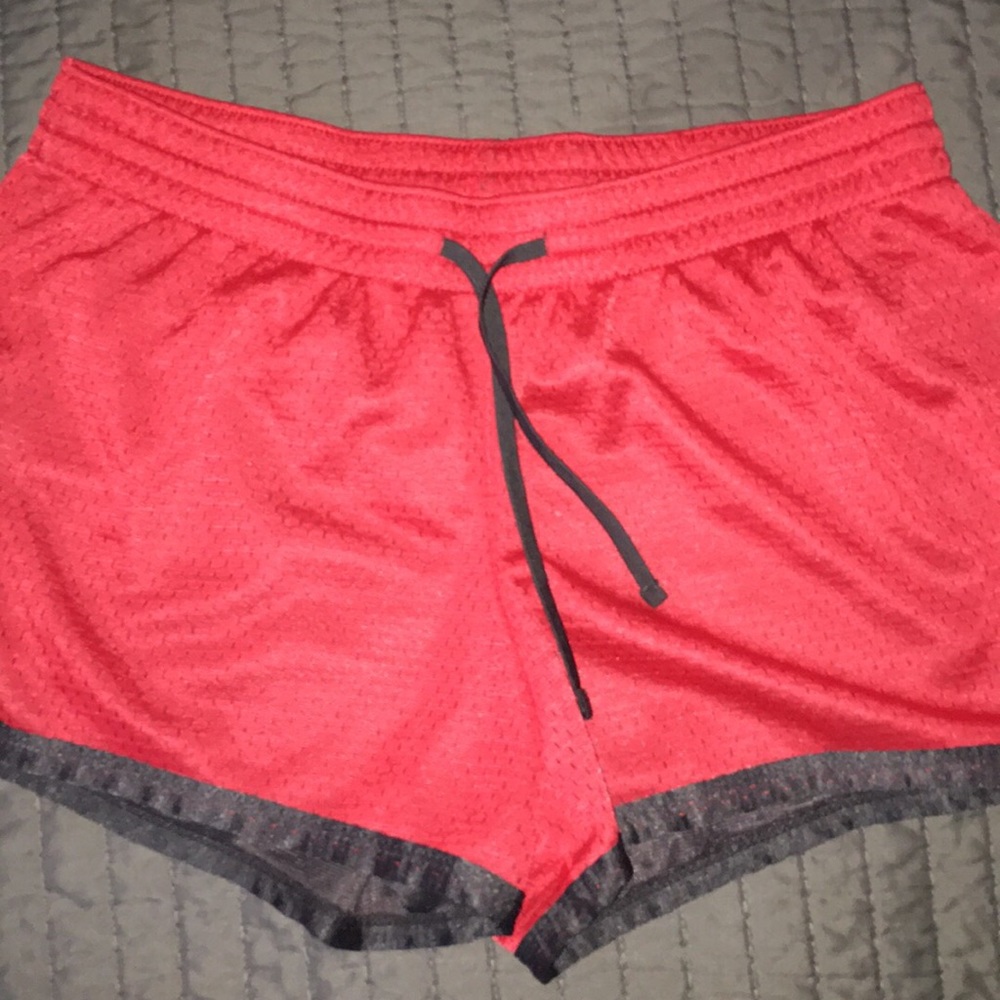 Red/black athletic shorts
