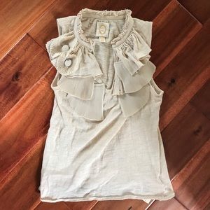 Anthropologie ruffle top